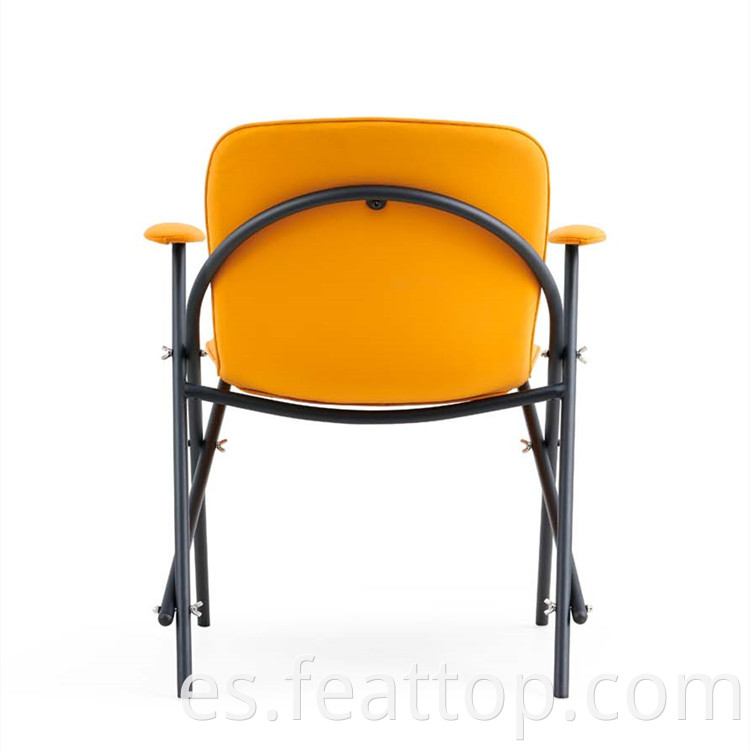 Menores Muebles plegables muebles de naranja plegable Silla de sala de estar portátil para sala de espera